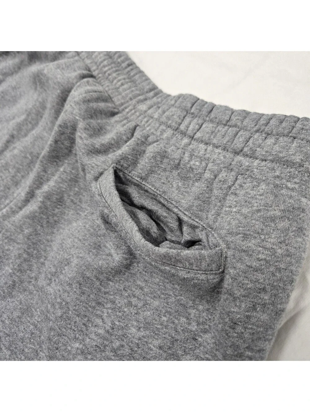 EUC Men's MEDIUM Air Jordan Jumpman Logo Sweatpants Grey Fleece Joggers Pockets